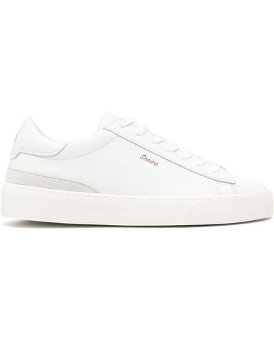 Date Sonica Leather Trainers - White