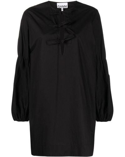 Ganni Sparkle Mini Dress - Black