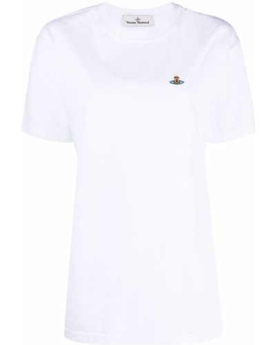 Vivienne Westwood Besticktes T-Shirt aus Bio-Baumwolle - Weiß