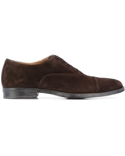 SCAROSSO Cesare Lace-up Oxford Shoes - Brown