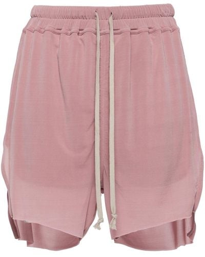 Rick Owens High-waist Track Shorts - Pink