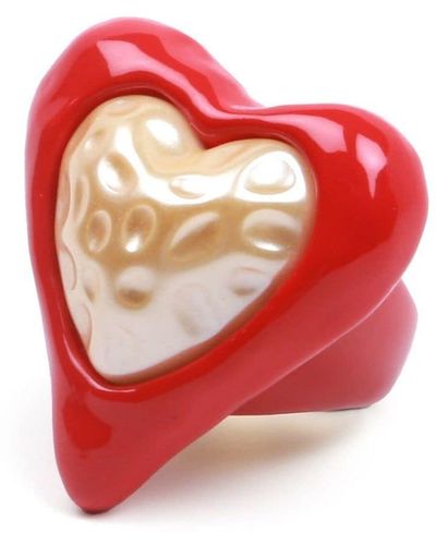 Julietta Heart-shaped Resin Ring - Red