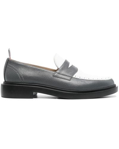 Thom Browne Classic Lightweight Penny Loafers - Gray