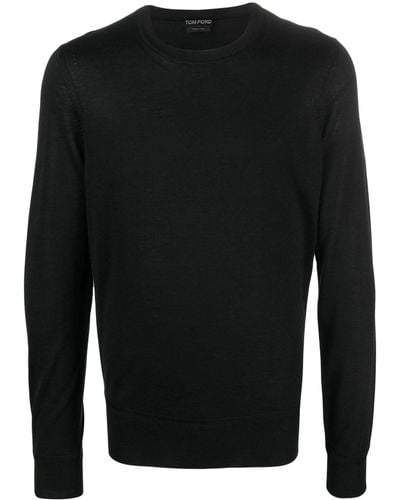 Tom Ford Crew-neck Long-sleeve Sweater - Black