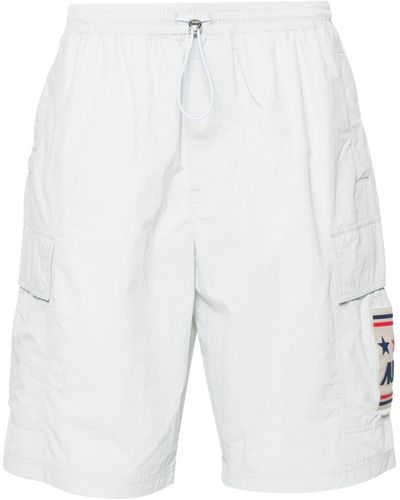Autry Logo-patch Elasticated Cargo Shorts - White