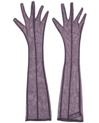 Maison Close L'amoureuse Tulle Opera Gloves - Purple