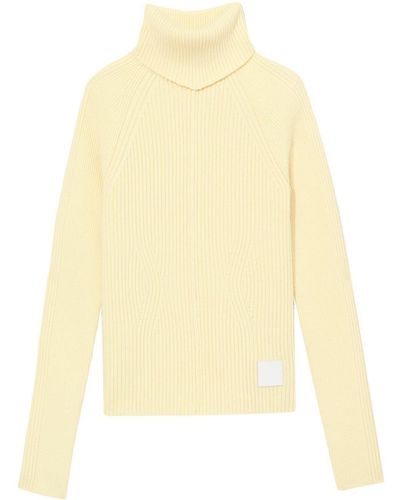 Marc Jacobs Ribbed Turtleneck Jumper - Yellow