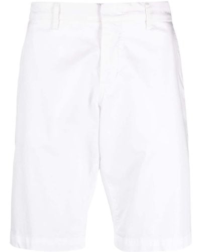 Fay Logo-patch Bermuda Shorts - White