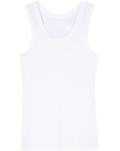 Barena Inside-out Effect Tank Top - White
