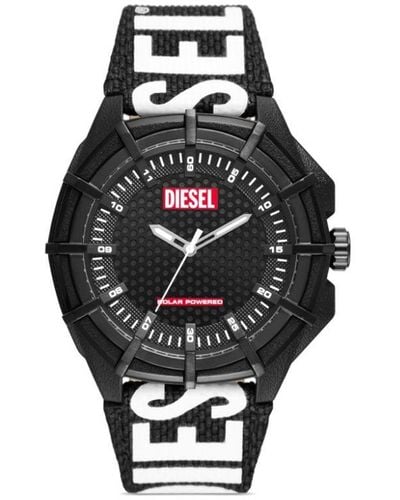DIESEL Reloj Dz4654 de 50 mm con logo estampado - Negro