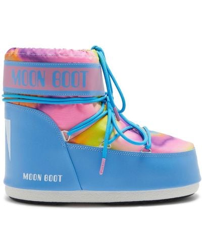 Moon Boot Icon Low Tie-dye Boots - Blue