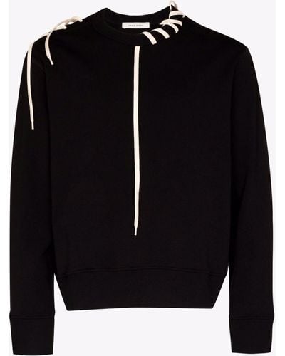 Craig Green Shoelace-detail Sweatshirt - Black