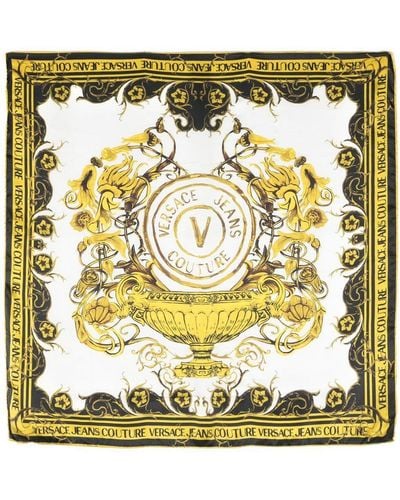 Versace Jeans Couture Barroco-print Silk Scarf - Farfetch