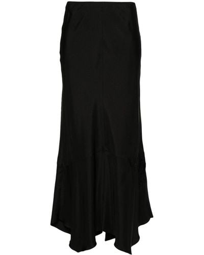 Dorothee Schumacher Sensual Coolness Silk Maxi Skirt - Black