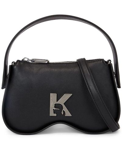 Karl Lagerfeld Sunglasses Faux-leather Handbag - Black