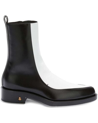 Jil Sander 20mm Leather Ankle Boots - Black