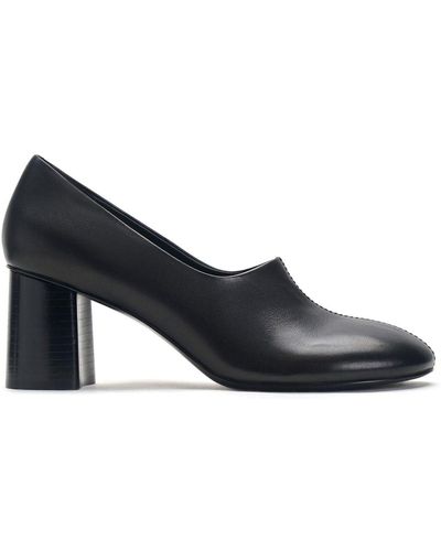 12 STOREEZ 60mm Leather Court Shoes - Black