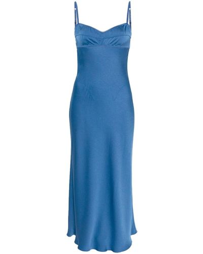 Anna October Bustier-style Midi Dress - Blue