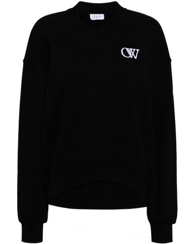 Off-White c/o Virgil Abloh Initial-appliqué Sweatshirt - Black