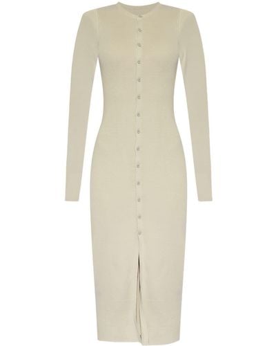 MM6 by Maison Martin Margiela Knitted Midi Dress - Natural