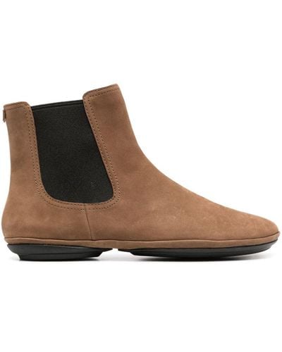 Camper Right Nina Suede Ankle-boots - Brown