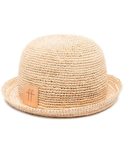 Forte Forte Forte Forte Woven Straw Bucket Hat - Natural