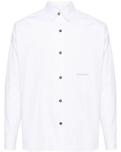 Societe Anonyme Classic-collar Cotton Shirt - White
