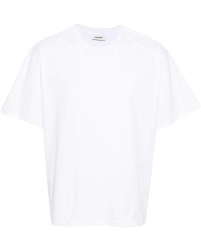 Sandro T-Shirt mit Rundhalsausschnitt - Weiß