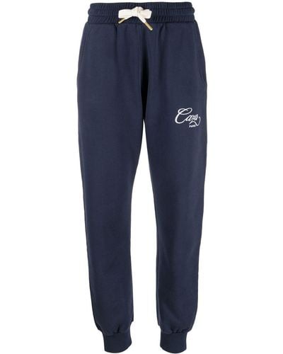 Casablancabrand Caza Embroidered Track Pants - Blue