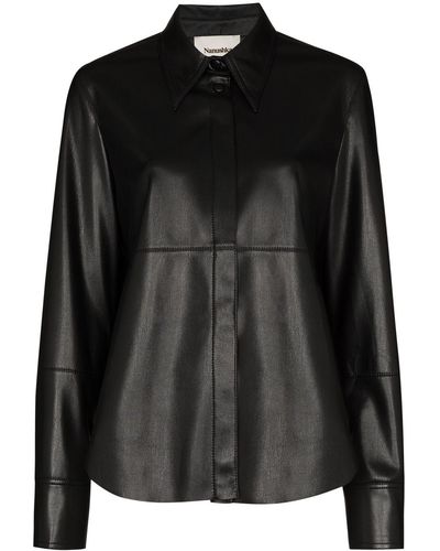 Nanushka Button-up Blouse - Zwart