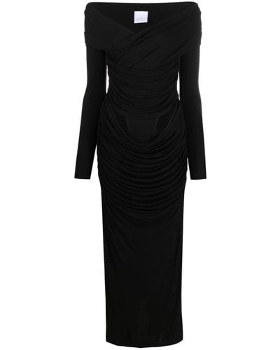 Paris Georgia Basics Maxi-jurk Met V-hals - Zwart