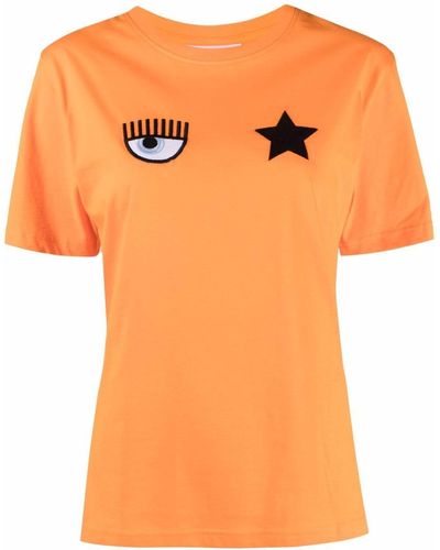 Chiara Ferragni T-shirt Eye Star - Orange