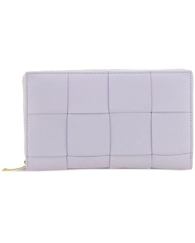 Bottega Veneta Cassette Intrecciato Wallet - Purple