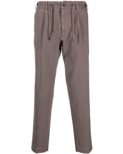 Dell'Oglio Pantalones chinos con cordones - Gris