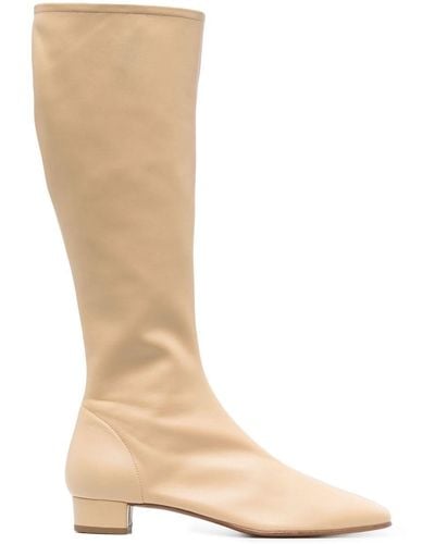 BY FAR Edie Kraft Nappa Leather 30mm Boots - White
