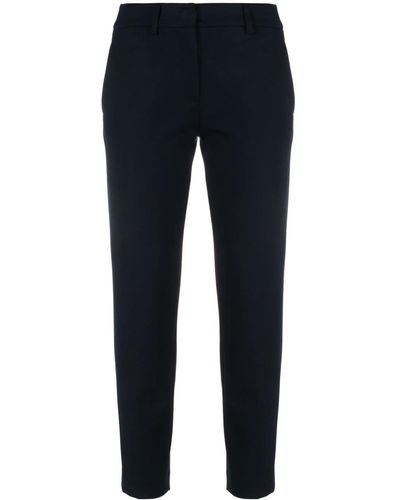 Blanca Vita Tailored-design Cropped Trousers - Blue