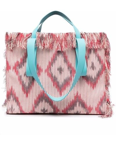 Camper Spandalones Woven Tote - Red