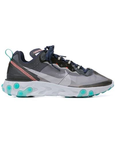 Nike React Element 87 "black/midnight Navy" Trainers - Grey