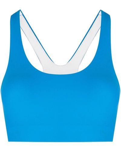 The Upside Peached Jade Logo-print Sports Bra - Blue