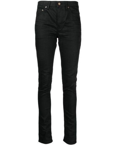 Saint Laurent Aint Laurent Skinny Denim Cotton Jeans - Black