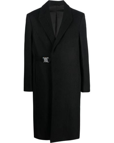 1017 ALYX 9SM Buckled Wool-blend Coat - Black