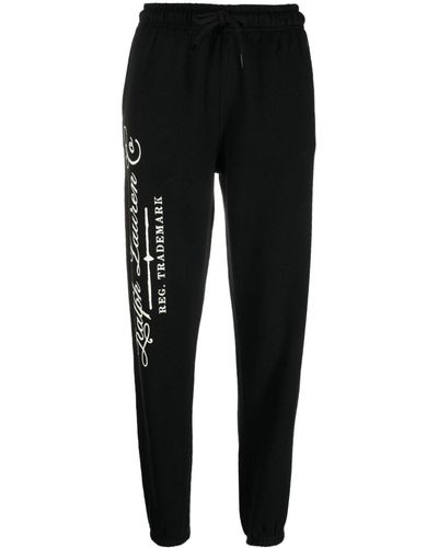 Polo Ralph Lauren Pantalon de jogging fuselé à logo - Noir