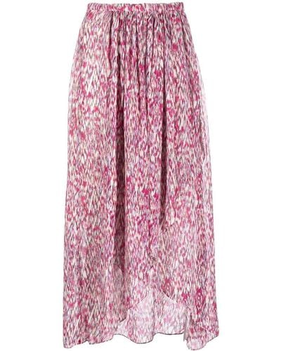 Isabel Marant Asymmetric Draped Skirt - Pink