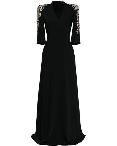 Jenny Packham Babe Bead-embellished Maxi Dress - Black