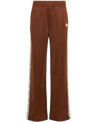 Casablancabrand Laurel Straight-leg Track Trousers - Brown