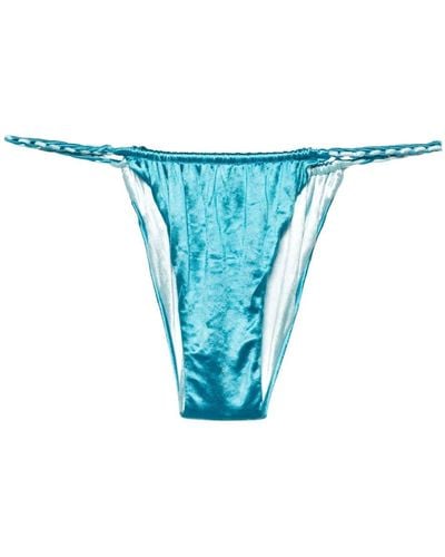 Isa Boulder Bragas de bikini fruncidas - Azul