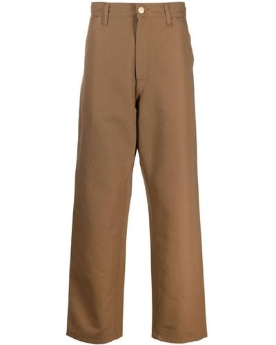Carhartt Cargo-pockets Organic-cotton Pants - Brown