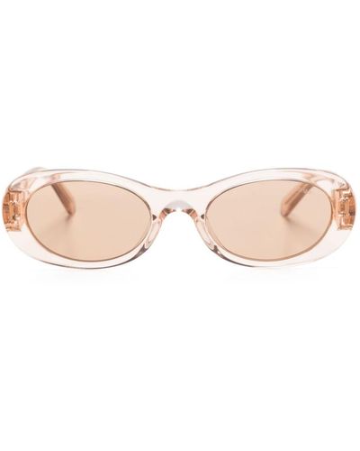 Miu Miu Oval-frame Sunglasses - Pink