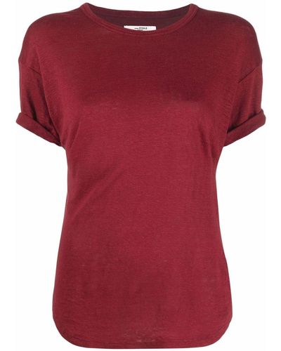 Isabel Marant Camiseta Henna con cuello ancho - Rojo