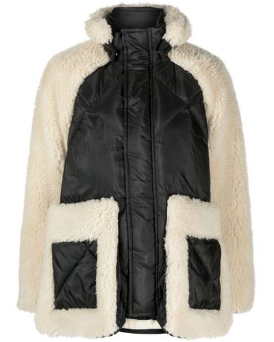 Sacai High-neck Padded Jackets - Black